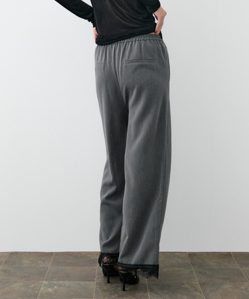 DRWCYS(ドロシーズ)の「裾レースワイドスラックス(スラックス・レディース・ブラック/グレー・SMALL/MEDIUM)」の7枚目の写真