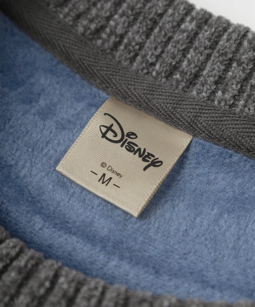 Disney(ディズニー)の「【71】【Disney/ディズニー】Mickey カットモール 裏配色 シャギー スウェット/ミッキーマウス/刺繍/総柄/クルーネック/ユニセックス/レディース/メンズ(スウェット・レディース・ブラック/グレイッシュベージュ/オフホワイト/ネイビー・XL/L/M)」の15枚目の写真