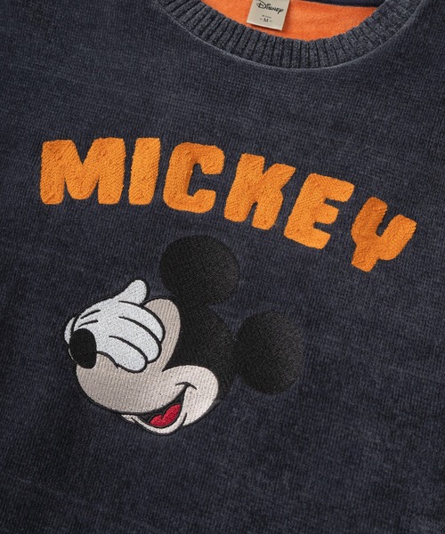 Disney(ディズニー)の「【71】【Disney/ディズニー】Mickey カットモール 裏配色 シャギー スウェット/ミッキーマウス/刺繍/総柄/クルーネック/ユニセックス/レディース/メンズ(スウェット・レディース・ブラック/グレイッシュベージュ/オフホワイト/ネイビー・XL/L/M)」の11枚目の写真