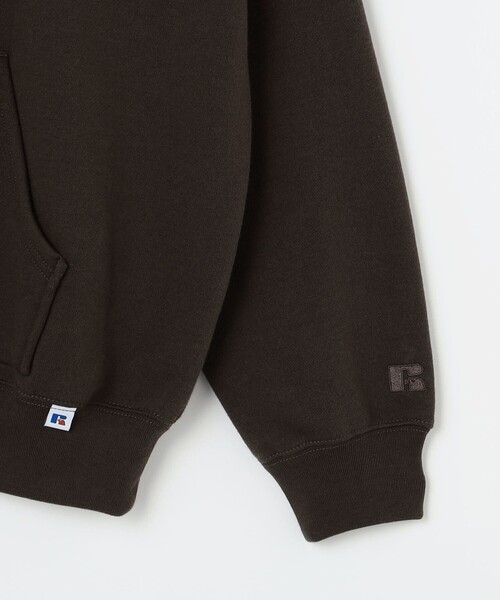Russell Athletic(ラッセルアスレティック)の「【SHIPS any別注】RUSSELL ATHLETIC: ワンポイント ロゴ 裏起毛 プルオーバー パーカー◇(パーカー・メンズ・ブラウン/ネイビー/チャコールグレー・MEDIUM/LARGE/X-LARGE)」の8枚目の写真