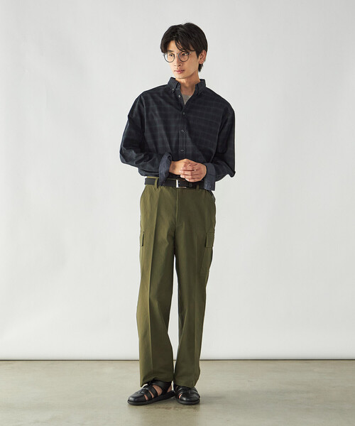COMME CA ISM(コムサイズム)の「播州織 ブラックウォッチ ボタンダウンシャツ(シャツ/ブラウス・メンズ・チェック・L/M)」の2枚目の写真