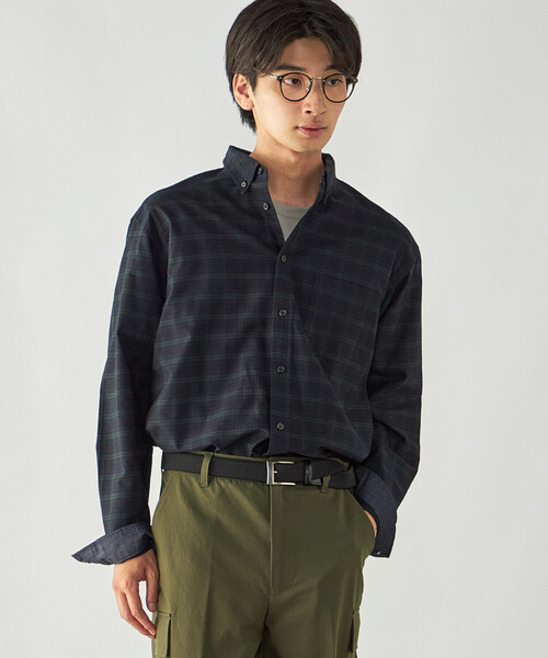COMME CA ISM(コムサイズム)の「播州織 ブラックウォッチ ボタンダウンシャツ(シャツ/ブラウス・メンズ・チェック・L/M)」の6枚目の写真