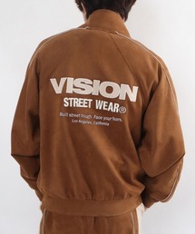 VISION STREET WEAR（ヴィジョンストリートウェア）の「Fake suede track jacket   フェイクスエードトラックジャケット（ブルゾン）」