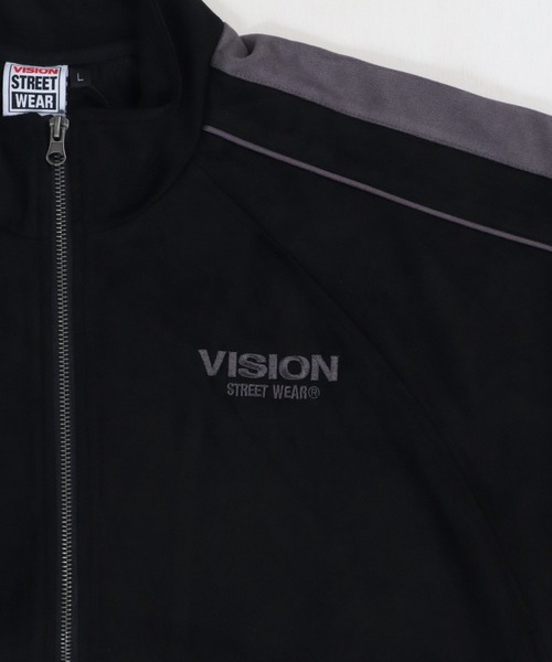 VISION STREET WEAR（ヴィジョンストリートウェア）の「Fake suede track jacket / フェイクスエードトラックジャケット（ブルゾン・メンズ・オフホワイト/ブラック/ブラウン/ピンク系その他・MEDIUM/LARGE/X-LARGE）」の8枚目の写真