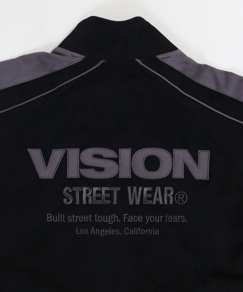 VISION STREET WEAR（ヴィジョンストリートウェア）の「Fake suede track jacket / フェイクスエードトラックジャケット（ブルゾン・メンズ・オフホワイト/ブラック/ブラウン/ピンク系その他・MEDIUM/LARGE/X-LARGE）」の9枚目の写真