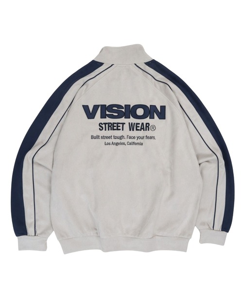 VISION STREET WEAR（ヴィジョンストリートウェア）の「Fake suede track jacket / フェイクスエードトラックジャケット（ブルゾン・メンズ・オフホワイト/ブラック/ブラウン/ピンク系その他・MEDIUM/LARGE/X-LARGE）」の11枚目の写真