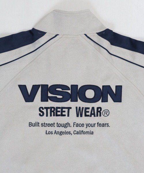 VISION STREET WEAR（ヴィジョンストリートウェア）の「Fake suede track jacket / フェイクスエードトラックジャケット（ブルゾン・メンズ・オフホワイト/ブラック/ブラウン/ピンク系その他・MEDIUM/LARGE/X-LARGE）」の13枚目の写真