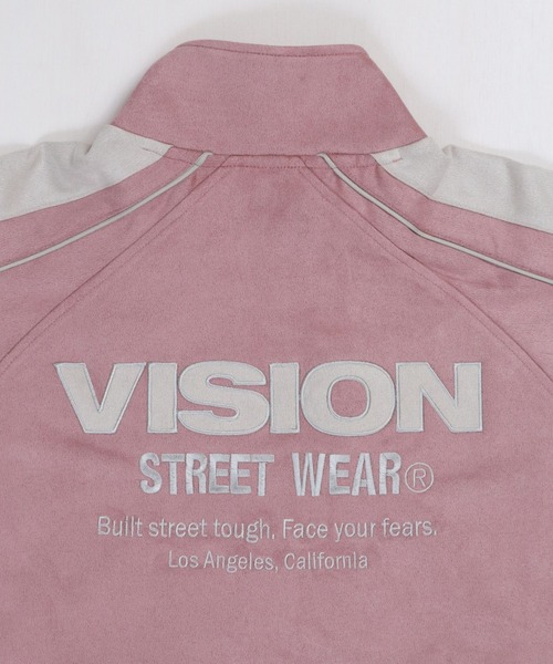 VISION STREET WEAR（ヴィジョンストリートウェア）の「Fake suede track jacket / フェイクスエードトラックジャケット（ブルゾン・メンズ・オフホワイト/ブラック/ブラウン/ピンク系その他・MEDIUM/LARGE/X-LARGE）」の18枚目の写真