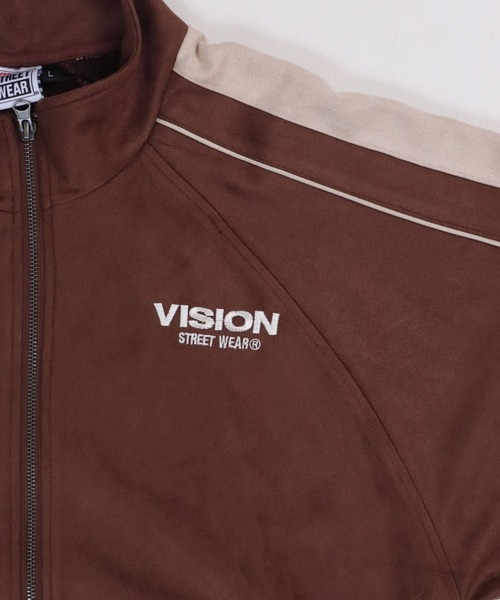 VISION STREET WEAR（ヴィジョンストリートウェア）の「Fake suede track jacket / フェイクスエードトラックジャケット（ブルゾン・メンズ・オフホワイト/ブラック/ブラウン/ピンク系その他・MEDIUM/LARGE/X-LARGE）」の21枚目の写真