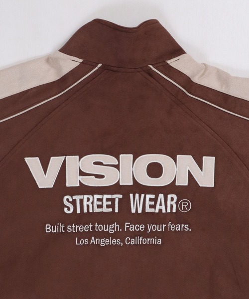 VISION STREET WEAR（ヴィジョンストリートウェア）の「Fake suede track jacket / フェイクスエードトラックジャケット（ブルゾン・メンズ・オフホワイト/ブラック/ブラウン/ピンク系その他・MEDIUM/LARGE/X-LARGE）」の22枚目の写真