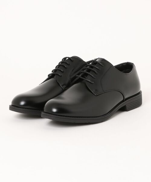 Scarpe d`argento(スカルぺダルジェント)の「【Scarpe d`argento】軽量 幅広 外羽根プレーントゥビジネスシューズ(ドレスシューズ・メンズ・ブラック・24.5cm/25.0cm/26.0cm/27.0cm/27.5cm/28.0cm/29.0cm/25.5cm/26.5cm)」の1枚目の写真