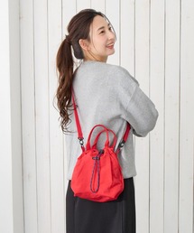 ROOTOTE（ルートート）の「サコッシュ 2way ショルダーバッグ ミニトート 撥水 軽量 斜め掛け SC.サコッシュ.ドローストリング-B（ショルダーバッグ）」