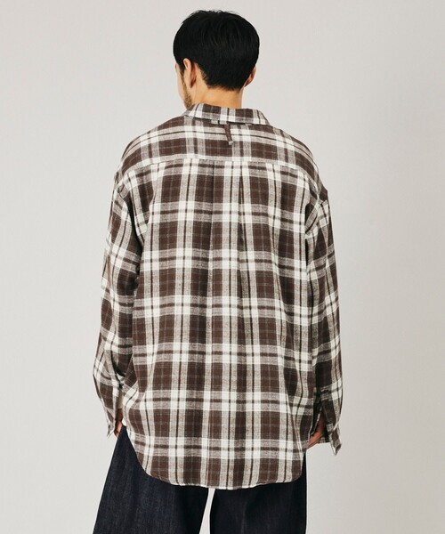 Firsthand(ファーストハンド)の「Firsthand/ファーストハンド リラックスフィット ネルチェック レギュラーカラーシャツ【限定展開】(シャツ/ブラウス・メンズ・ブラック/ブラウン/ネイビー・LARGE/MEDIUM)」の12枚目の写真