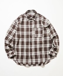 Firsthand/ファーストハンド リラックスフィット ネルチェック レギュラーカラーシャツ【限定展開】