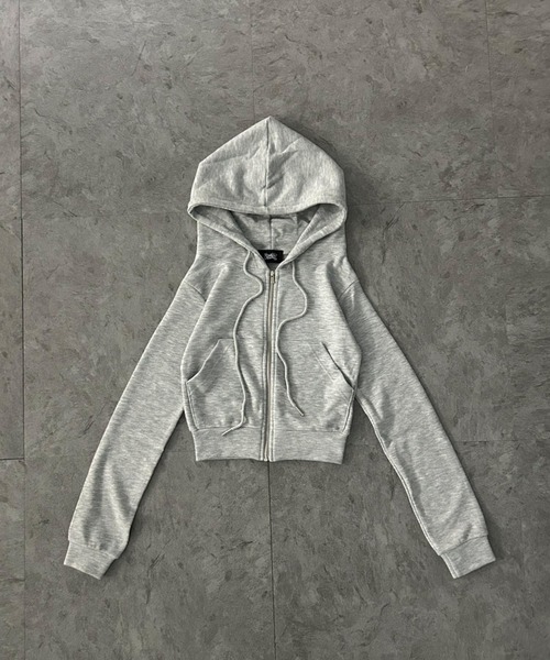 ATMARK(アットマーク)の「<FREEサイズ / レディース>ニットソー セットアップ パーカー ショートパンツ(セットアップ・レディース・グレー/ブラック・FREE)」の18枚目の写真