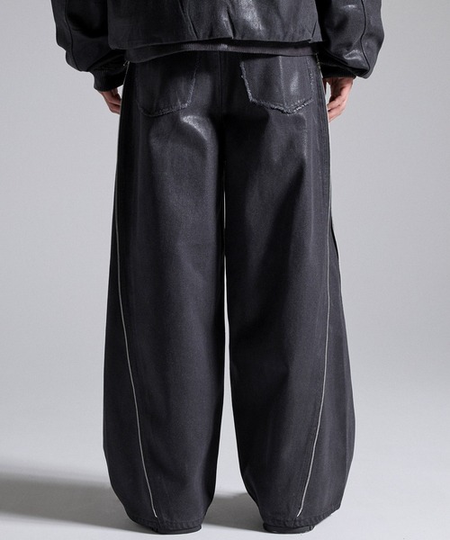 GRANCY（グランシー）の「【GRANCY】Coated Zip Design Buggy Denim