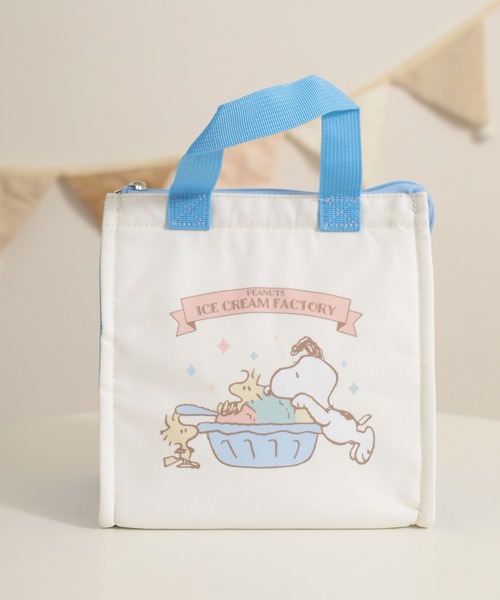 スヌーピー ランチトートバッグ 保冷 SNOOPY アイスクリーム（トート