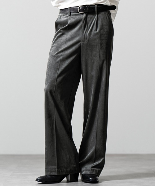CLEL(クレイル)の「【CLEL】Double Tech Fade Slacks / ダブルテックフェード スラックス【セットアップ対応】(スラックス・メンズ・ブラック/ブラウン/チャコールグレー・L/XS/S/M)」の2枚目の写真