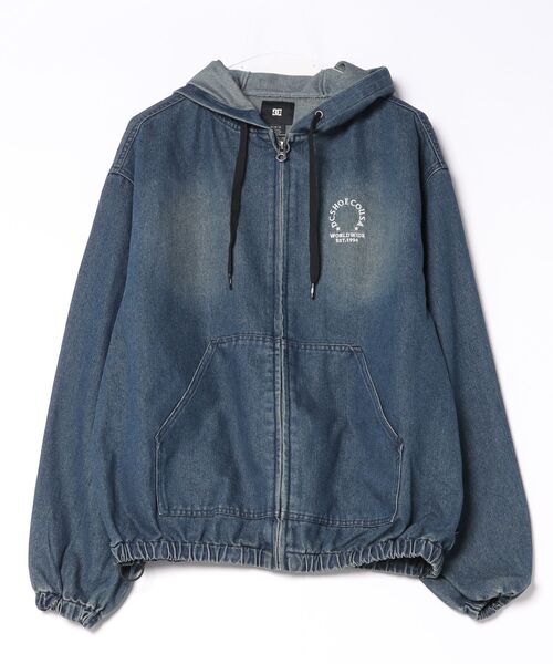 DC(ディーシー)の「DC/ディーシー 26 HOOD LIGHT JACKET ジャケット DJK264029(その他アウター・メンズ・インディゴブルー/リアルツリーカモ/チャコールグレー/ワンウォッシュ・L/XL/M)」の2枚目の写真