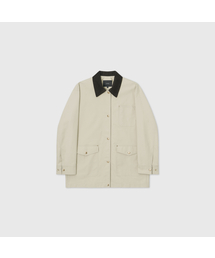 URBAN コーデュロイカラー ワークジャケット_ベージュ / URBAN CORDUROY COLLAR WORK JACKET_BEIGE