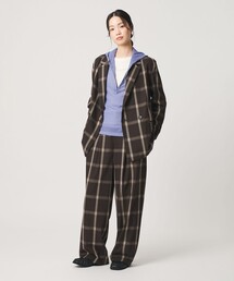 BEAUTY&YOUTH UNITED ARROWS（ビューティーアンドユースユナイテッドアローズ）の「ポリエステルブレンド チェック ライトジャケット（テーラードジャケット）」