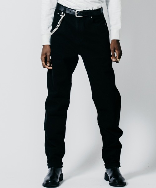 CRIMIE（クライミー）の「BORN FREE TAPERED AUTHENTIC SELVEDGE ONE WASH JEANS - BLACK MADE IN JAPAN（デニムパンツ・メンズ・ブラック・XXL/XL/L/M/S）」の8枚目の写真