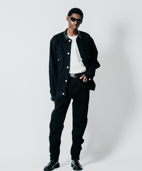 CRIMIE（クライミー）の「BORN FREE TAPERED AUTHENTIC SELVEDGE ONE WASH JEANS - BLACK MADE IN JAPAN（デニムパンツ・メンズ・ブラック・XXL/XL/L/M/S）」の12枚目の写真
