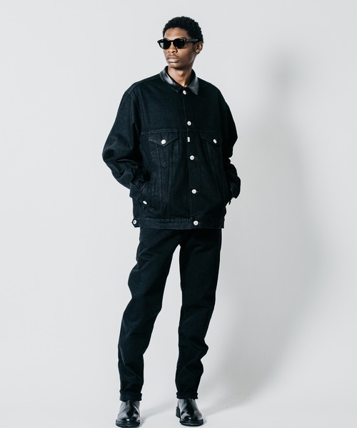CRIMIE（クライミー）の「BORN FREE TAPERED AUTHENTIC SELVEDGE ONE WASH JEANS - BLACK MADE IN JAPAN（デニムパンツ・メンズ・ブラック・XXL/XL/L/M/S）」の13枚目の写真