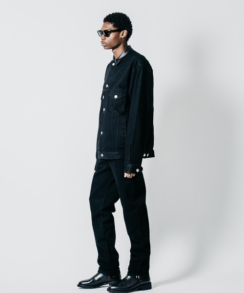 CRIMIE（クライミー）の「BORN FREE TAPERED AUTHENTIC SELVEDGE ONE WASH JEANS - BLACK MADE IN JAPAN（デニムパンツ・メンズ・ブラック・XXL/XL/L/M/S）」の14枚目の写真