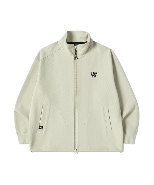 LIFE WORK(ライフワーク)の「ツイル Wロゴ フルジップアップ ジャンパー(その他アウター・メンズ・ブラック/アイボリー・MEDIUM/LARGE)」の2枚目の写真