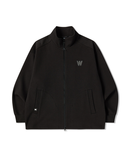 LIFE WORK(ライフワーク)の「ツイル Wロゴ フルジップアップ ジャンパー(その他アウター・メンズ・ブラック/アイボリー・MEDIUM/LARGE)」の1枚目の写真
