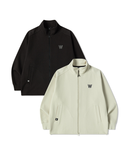 LIFE WORK(ライフワーク)の「ツイル Wロゴ フルジップアップ ジャンパー(その他アウター・メンズ・ブラック/アイボリー・MEDIUM/LARGE)」の3枚目の写真