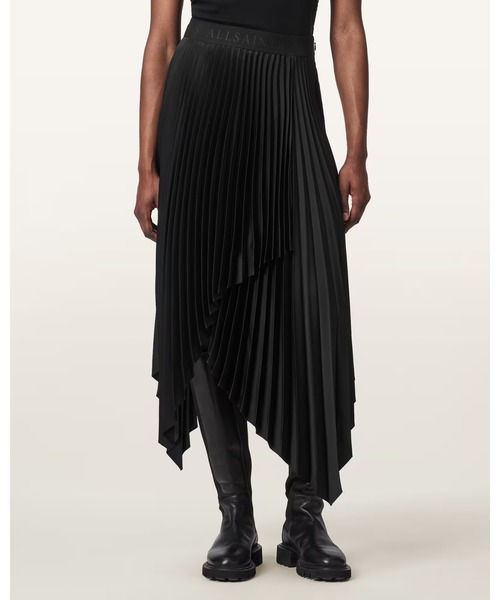 ALLSAINTS（オールセインツ）の「ELISA PLEATED SKIRT | ELISA PLEATED スカート（スカート・レディース・ブラック・10/6/4）」の2枚目の写真