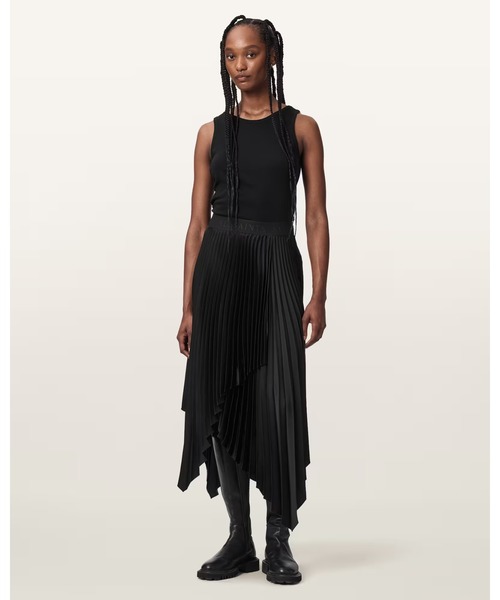 ALLSAINTS（オールセインツ）の「ELISA PLEATED SKIRT | ELISA PLEATED スカート（スカート・レディース・ブラック・10/6/4）」の4枚目の写真