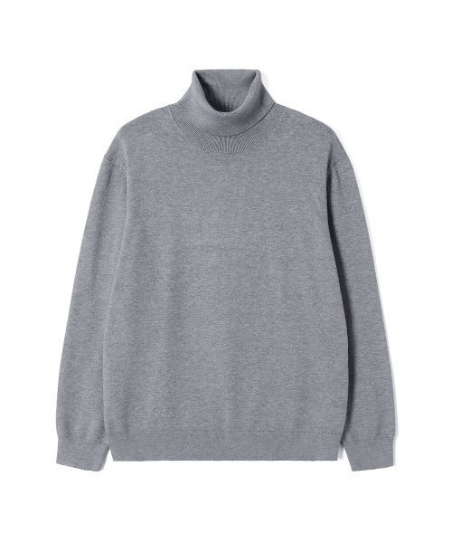 ADHOC(アドホック)の「男女兼用 ベーシック タートルネック ニット (M-GREY) (HCALKA4)(ニット/セーター・レディース・その他・90/100/95/105)」の1枚目の写真