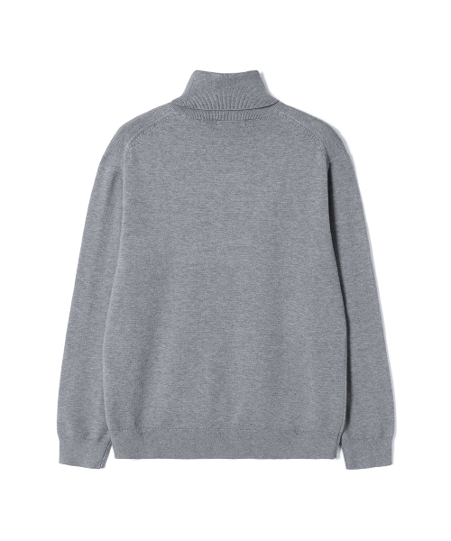 ADHOC(アドホック)の「男女兼用 ベーシック タートルネック ニット (M-GREY) (HCALKA4)(ニット/セーター・レディース・その他・90/100/95/105)」の2枚目の写真