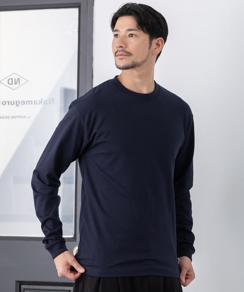 BTZ TOKYO(ビーティーゼットトウキョウ)の「【DISCUS ATHLETIC】USAコットン混 ヘビーウエイト天竺 ワンポイントロンT(Tシャツ/カットソー・メンズ・ホワイト/ブラック/ネイビー・LL/M/L)」の1枚目の写真