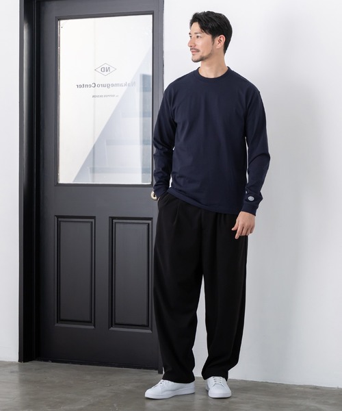 BTZ TOKYO(ビーティーゼットトウキョウ)の「【DISCUS ATHLETIC】USAコットン混 ヘビーウエイト天竺 ワンポイントロンT(Tシャツ/カットソー・メンズ・ホワイト/ブラック/ネイビー・LL/M/L)」の22枚目の写真