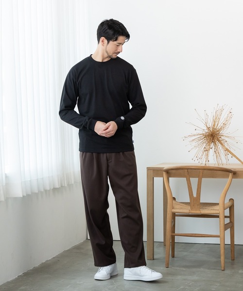 BTZ TOKYO(ビーティーゼットトウキョウ)の「【DISCUS ATHLETIC】USAコットン混 ヘビーウエイト天竺 ワンポイントロンT(Tシャツ/カットソー・メンズ・ホワイト/ブラック/ネイビー・LL/M/L)」の15枚目の写真