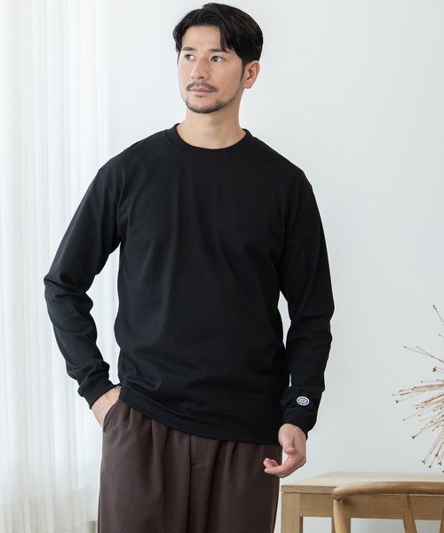 BTZ TOKYO(ビーティーゼットトウキョウ)の「【DISCUS ATHLETIC】USAコットン混 ヘビーウエイト天竺 ワンポイントロンT(Tシャツ/カットソー・メンズ・ホワイト/ブラック/ネイビー・LL/M/L)」の16枚目の写真