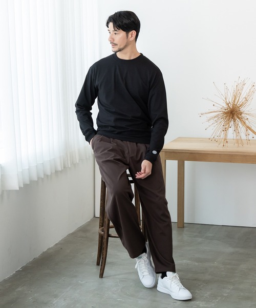 BTZ TOKYO(ビーティーゼットトウキョウ)の「【DISCUS ATHLETIC】USAコットン混 ヘビーウエイト天竺 ワンポイントロンT(Tシャツ/カットソー・メンズ・ホワイト/ブラック/ネイビー・LL/M/L)」の20枚目の写真