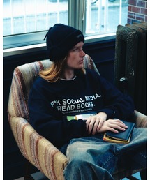【ADAMPATEK/アダムパテック】 FRxAP logo sweatshirt コラボスエット