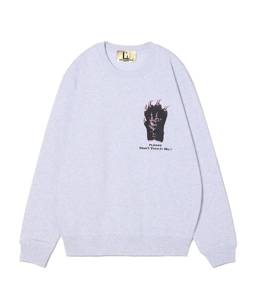 NON TOKYO(ノントーキョー)の「PRINT PULLOVER SWEAT(HAND)(スウェット・レディース・グレー/グリーン/チャコール・2/1)」の9枚目の写真