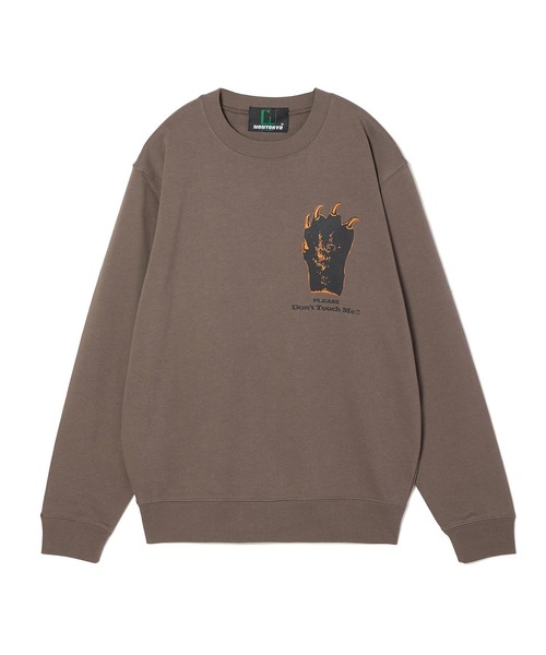 NON TOKYO(ノントーキョー)の「PRINT PULLOVER SWEAT(HAND)(スウェット・レディース・グレー/グリーン/チャコール・2/1)」の15枚目の写真