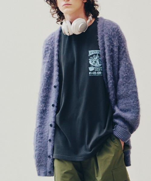 MANASTASH(マナスタッシュ)の「MANASTASH/マナスタッシュ/ABERDEEN KURTIGAN(カーディガン/ボレロ・メンズ・グレー/ネイビー/キャメル/ブラック・L/XL/M/S)」の3枚目の写真