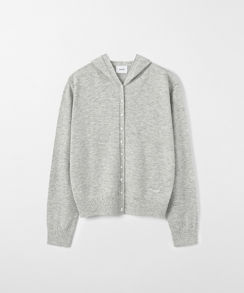 MONGDOL(モンドル)の「ウール カシミヤ フードニット カーディガン グレー MDCD062GRAY(カーディガン/ボレロ・レディース・その他・F)」の6枚目の写真