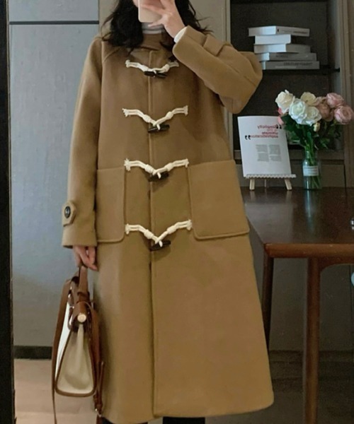 AMAJI(アマジ)の「ダッフル ウールコート(その他アウター・レディース・ブラウン/ライトピンク・SMALL/X-LARGE/LARGE/MEDIUM)」の2枚目の写真