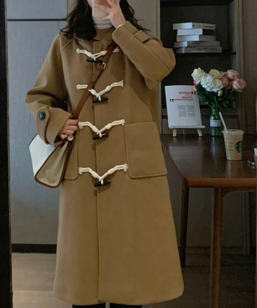 AMAJI(アマジ)の「ダッフル ウールコート(その他アウター・レディース・ブラウン/ライトピンク・SMALL/X-LARGE/LARGE/MEDIUM)」の5枚目の写真