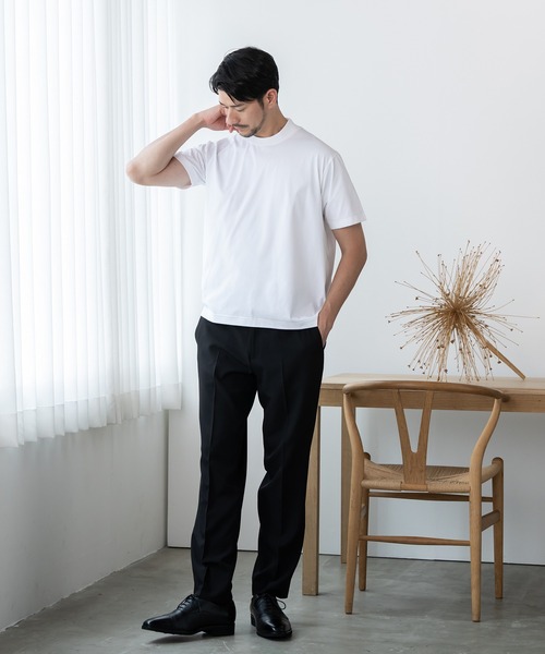 phiten（ファイテン）の「【phiten × BTZ TOKYO】軽量・通気 モックネック半袖Tシャツ（Tシャツ/カットソー・メンズ・チャコールグレー/ブラック/ホワイト・3L/S/M/LL/L）」の20枚目の写真