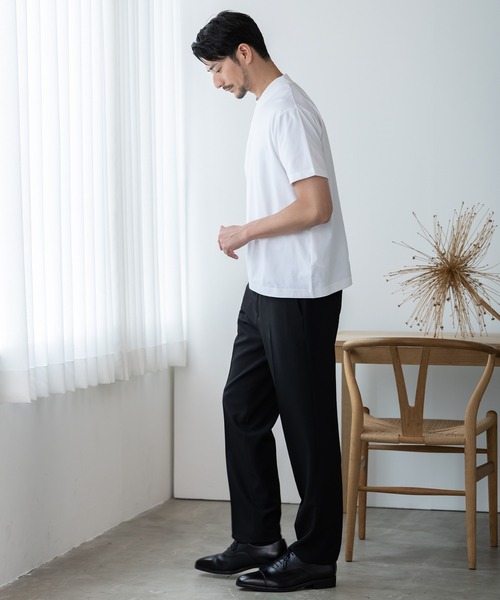 phiten（ファイテン）の「【phiten × BTZ TOKYO】軽量・通気 モックネック半袖Tシャツ（Tシャツ/カットソー・メンズ・チャコールグレー/ブラック/ホワイト・3L/S/M/LL/L）」の4枚目の写真